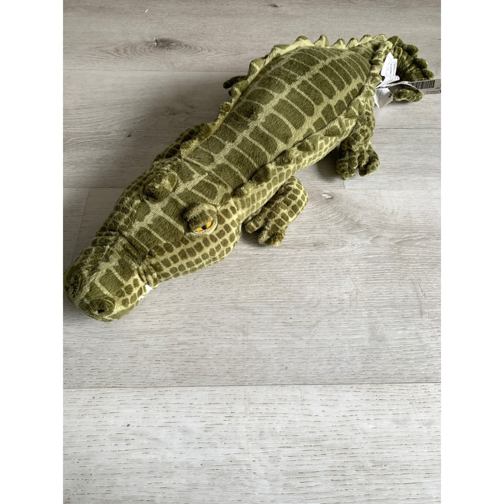 IKEA JATTEMATT Crocodile Plush Stuffed Animal Green Alligator 32 Inch 005.068.15